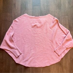 Kerisma Ribbed Dolman Sleeve Poncho Style Sweater Size M/L dusty pink Lagenlook